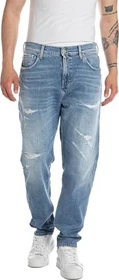 Replay Sandot Relaxed Tapered Fit Jeans medium blue (Herren)