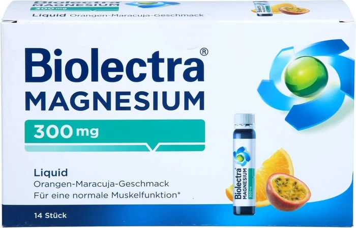 Biolectra Magnesium 300mg Liquid Trinkfläschchen