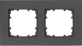 Siemens DELTA miro Rahmen 2-Fach, carbonmetallic