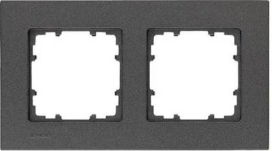 Siemens DELTA miro Rahmen 2-Fach, carbonmetallic