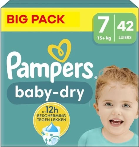 Pampers Baby-Dry Gr.7 Einwegwindel, 15+kg, 50 Stück
