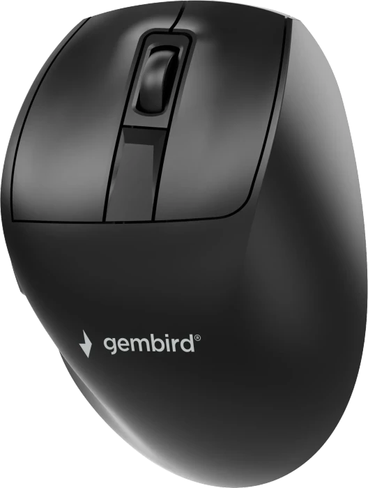 Gembird Triple-Mode 9-Button Wireless Ergonomic Mouse schwarz, USB/Bluetooth