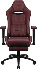 AeroCool ROYAL Leatherette Tuscan Red Gamingstuhl, dunkelrot