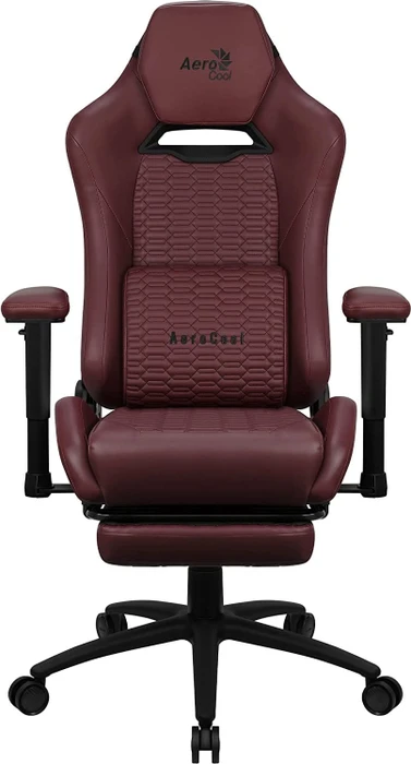 AeroCool ROYAL Leatherette Tuscan Red Gamingstuhl, dunkelrot