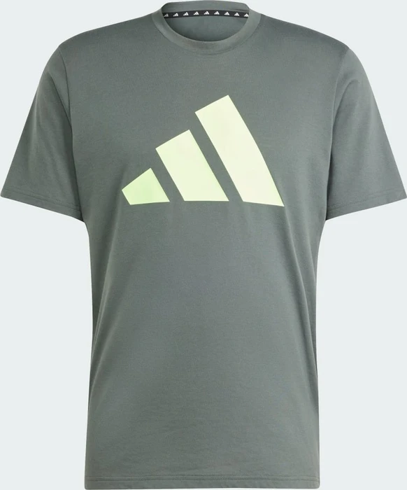 adidas Train Essentials Feelready Logo Funktionsshirt kurzarm legend ivy/green spark (Herren)