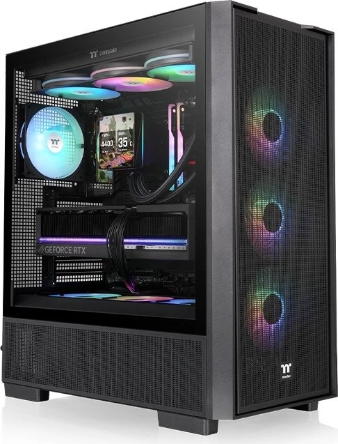 Thermaltake S380 TG ARGB Black, Glasfenster