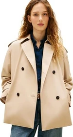 Tommy Hilfiger Wasserabweisender Relaxed Fit Kurz Trenchcoat Mantel beige (Damen)