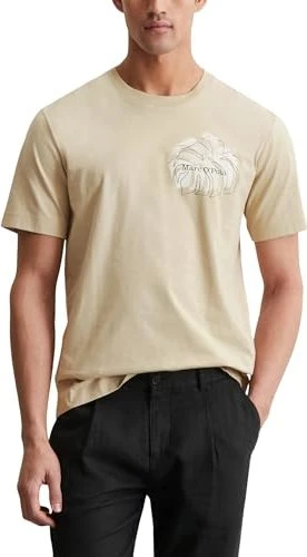 Marc O'Polo Regular Bio-Baumwolle T-Shirt kurzarm pure cashmere (Herren)