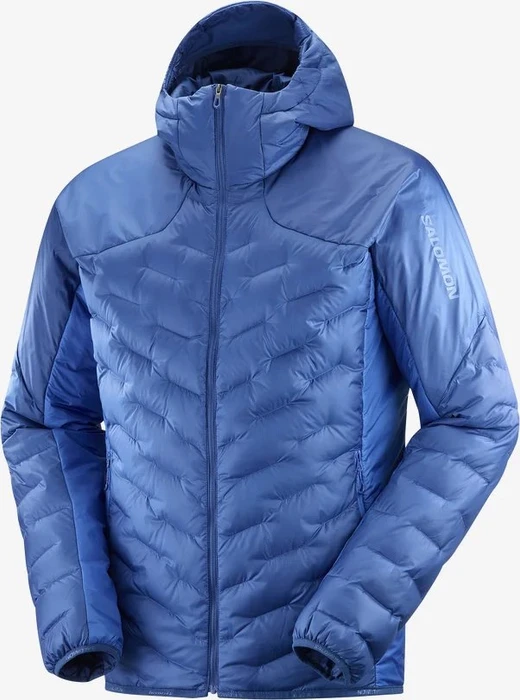 Salomon Outline Down Hoodie Funktionsjacke navy peony/nautical blue (Herren)
