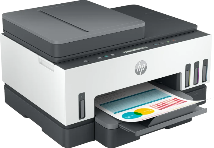 HP Smart Tank 7308 All-in-One dunkelgraue Akzente, Tinte, mehrfarbig