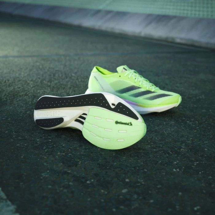 adidas Adizero Takumi Sen 10 green spark/aurora metallic/lucid lemon (Damen)
