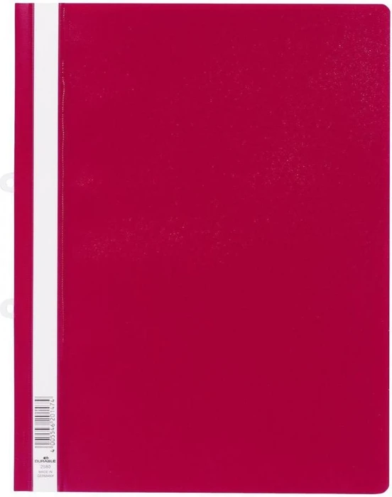 Durable Sichthefter opak, A4+, dunkelrot/transparent