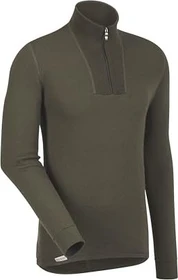 Woolpower Zip Turtleneck 200 Funktionsshirt langarm pine green (Herren)