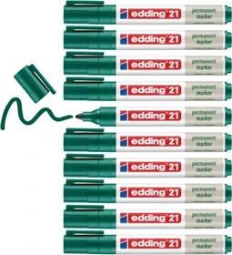 edding EcoLine 21 Permanentmarker grün, 10er-Pack