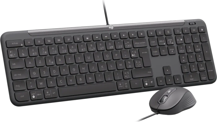 Logitech MK620 Signature Slim Wired Combo for Business Graphite, USB-C, FR