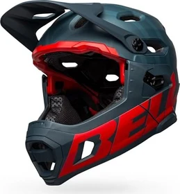 Bell Super DH Spherical Fullface-Helm prime matte blue/crimson