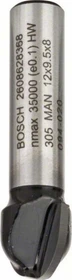 Bosch Professional HM Hohlkehlfräser, (R1)6x(D)12x9.2x40mm, 1 Stück
