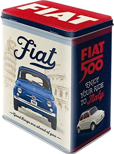 Nostalgic Art Retro Fiat 500 - Good things are ahead of you Aufbewahrungsbehälter 3l