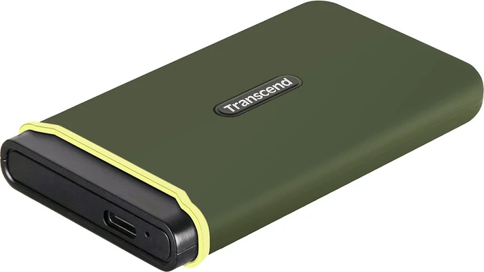Transcend ESD380C Portable SSD, Military Green, 2TB, USB-C 3.2