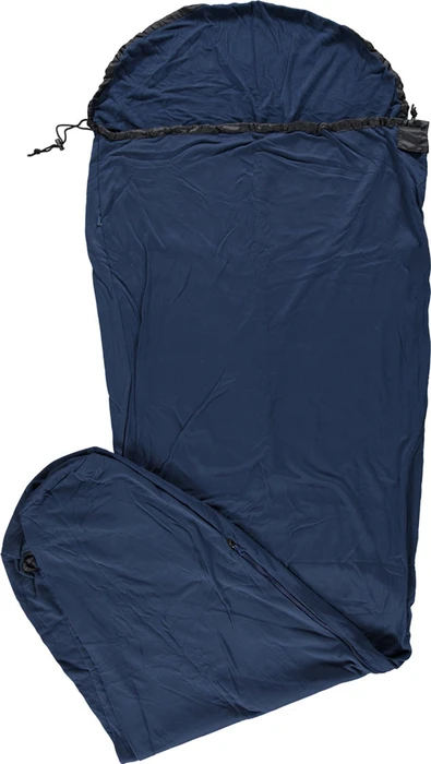 Meru Micro-Fleece Mummy Liner Hüttenschlafsack navy