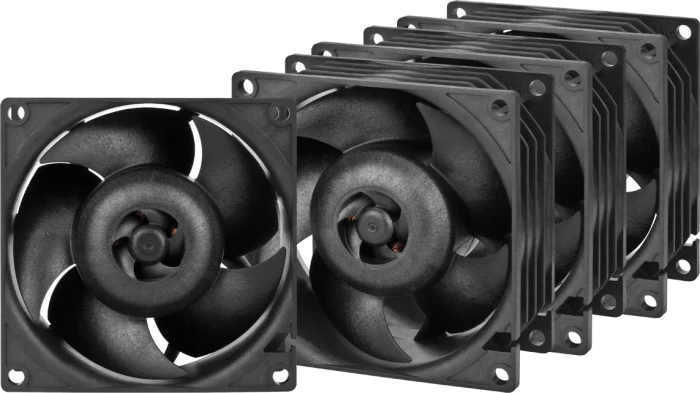 ARCTIC S8038-7K PWM schwarz, 80mm, 4er-Pack