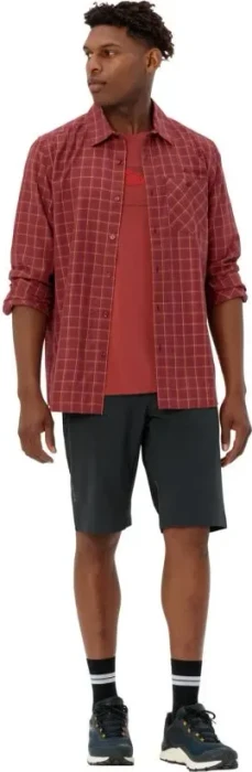 Vaude Albsteig III Hemd langarm carmine/mars red (Herren)
