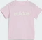 adidas Essentials Lineage Organic Cotton T-Shirt und Shorts Set clear pink/white (Junior) Vorschaubild