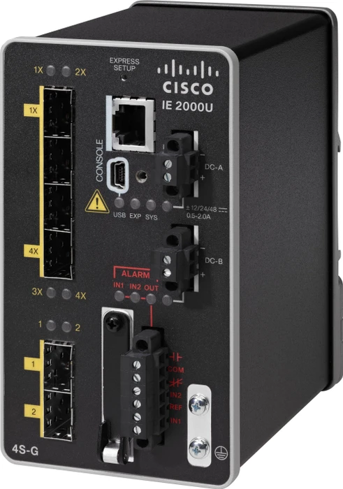 Cisco IE 2000 LAN Base Industrial Railmount Managed Switch, 6x SFP