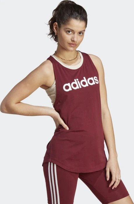 adidas Loungewear Essentials Loose Logo Funktionsshirt ärmellos shadow red/white (Damen)