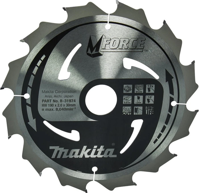 Makita M-Force Kreissägeblatt 12Z, 190x2x30mm, 1 Stück