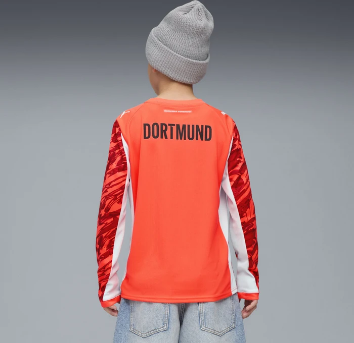 Puma BVB Borussia Dortmund Replica 2025/2026 Torwarttrikot langarm rot (Junior)