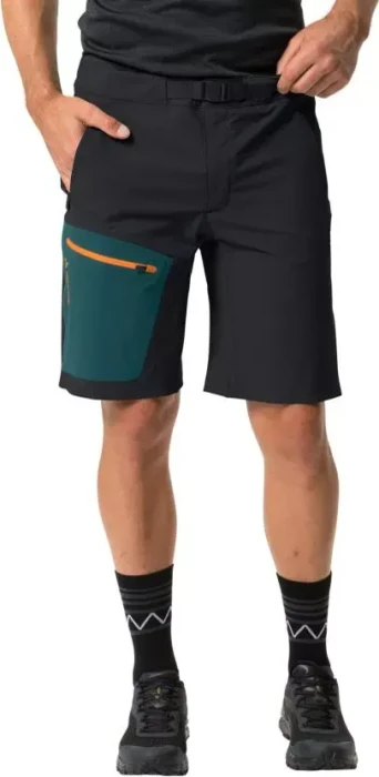 Vaude Badile Hose kurz baltic schwarz/grün (Herren)