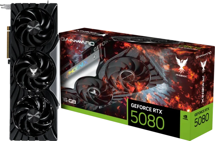 Gainward GeForce RTX 5080 Phoenix, 16GB GDDR7, HDMI, 3x DP