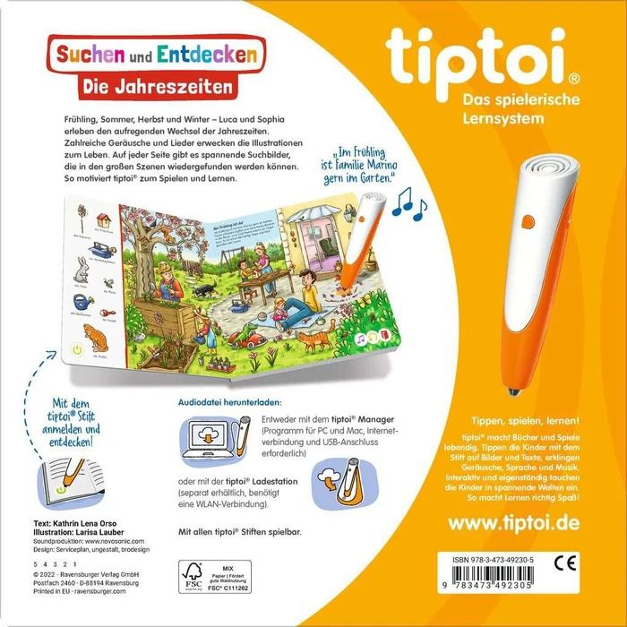 Ravensburger tiptoi Buch: Suchen und Entdecken: Die Jahreszeiten