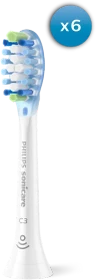 Philips HX9046/87 Sonicare C3 Premium Plaque Defence Ersatzbürste weiß, 6 Stück