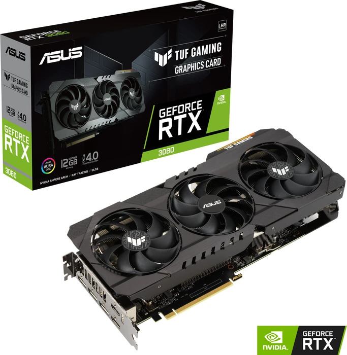 ASUS TUF Gaming GeForce RTX 3080, TUF-RTX3080-12G-GAMING, 12GB GDDR6X, 2x HDMI, 3x DP