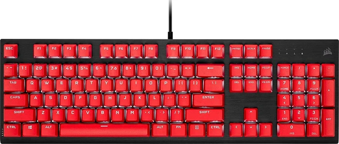 Corsair Pro Keycap Mod Kit, Kunststoff (PBT) Double-Shot, rot, 105 Tasten, ISO-DE
