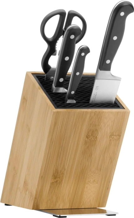 WMF FlexTec Messerblock-Set Bambus Spitzenklasse Plus Messer, 5-tlg.