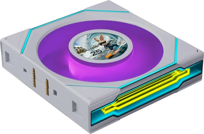 Lian Li Uni Fan SL-INF LCD FLEX ARGB, weiß, 120mm