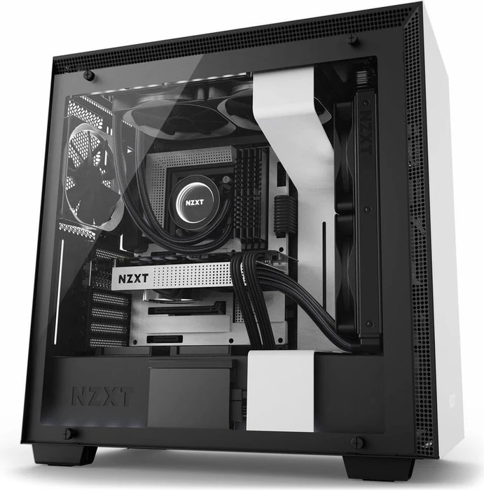 NZXT H700i weiß, Glasfenster