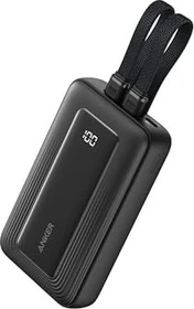 Anker Zolo Power Bank (10K, 30W, Built-In USB-C + Lightning Cable) schwarz (A168011)