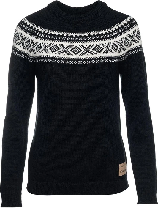 Dale of Norway Vågsøy Strickpullover black/off white (Damen)