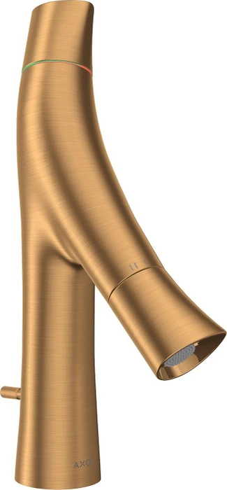 Hansgrohe Axor Starck Organic 80 Waschbeckenarmatur mit Ablauffernbedienung brushed gold optic