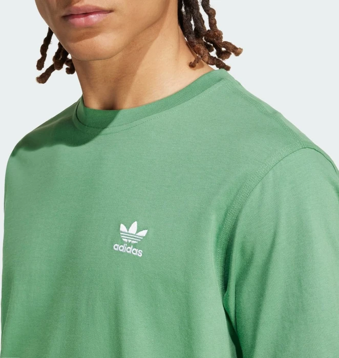 adidas Trefoil Essentials T-Shirt kurzarm preloved green (Herren)