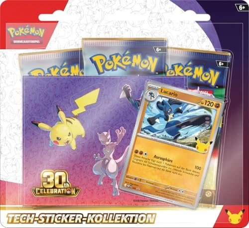 Pokémon - 30 Jahre Tech Sticker Kollektion Lucario