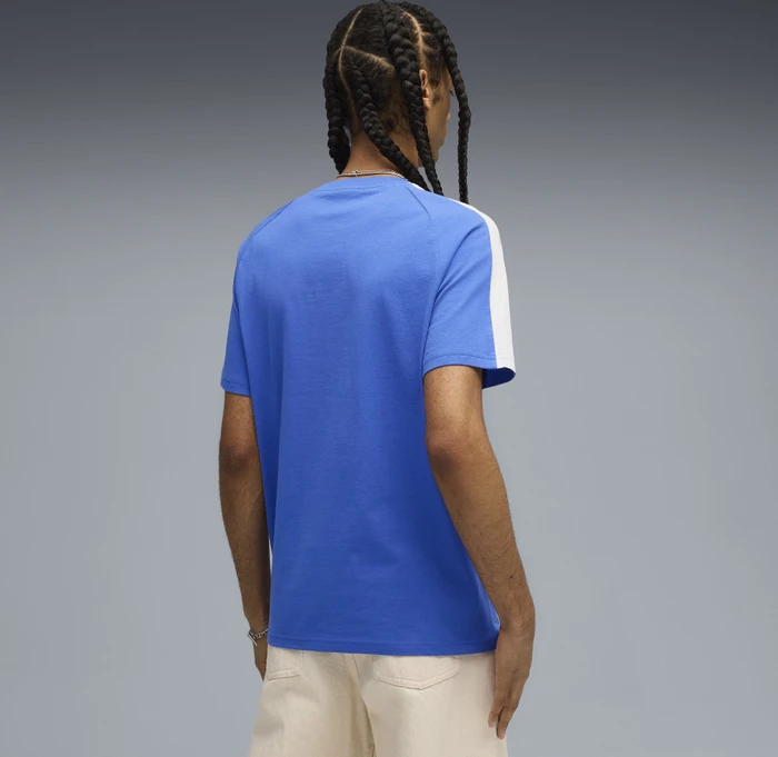 Puma T7 T-Shirt kurzarm mountain blue (Herren)