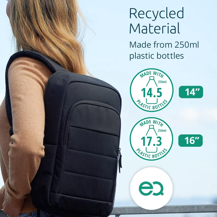Kensington EQ Laptop Rucksack, 16", schwarz