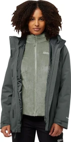 Jack Wolfskin Rotwand 3in1 Funktionsjacke slate green (Damen)