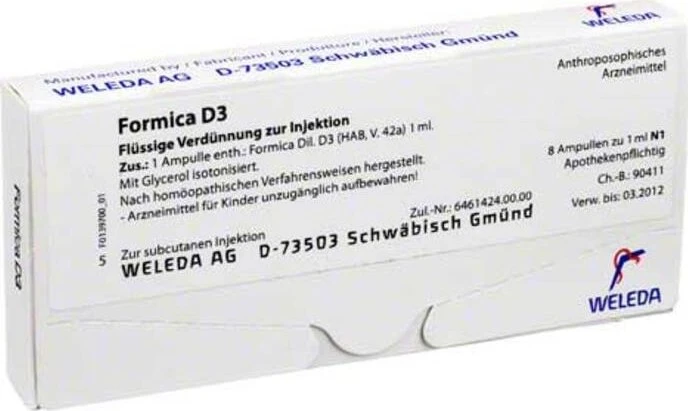 Weleda Formica D3 Injektion Ampullen, 8 Stück