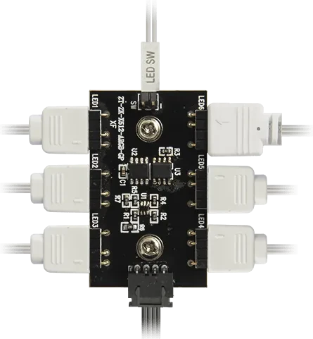 Cougar Uniface Mini RGB White, weiß, Glasfenster